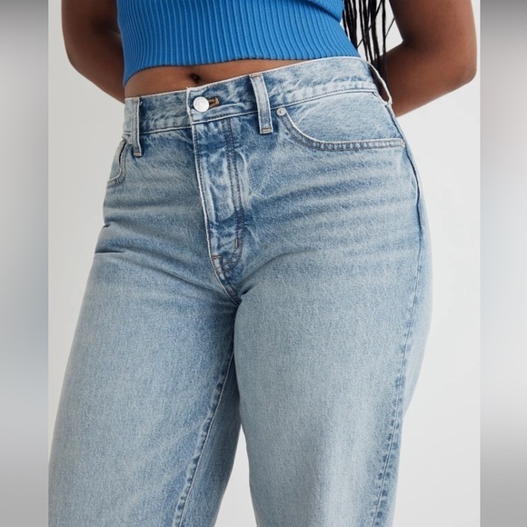 NWOT Madewell Low-Slung Straight Jeans in Olvera Wash Size 33 - Picture 10 of 16